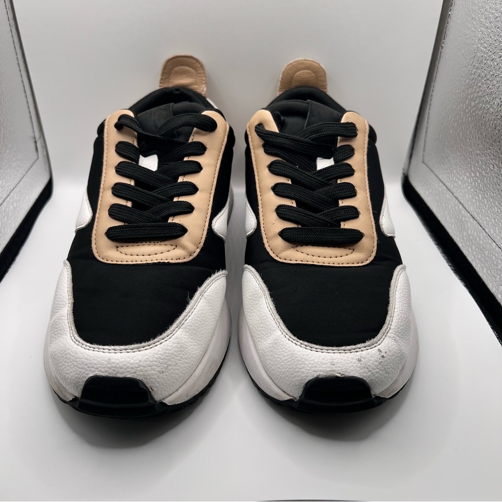 Dolce Vita Black and White Platform Sneakers